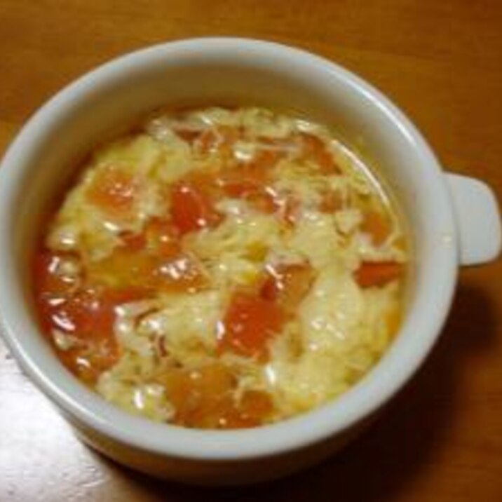 簡単！トマトと卵のスープ